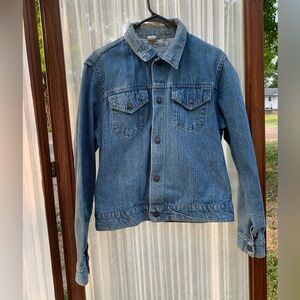 Vintage 1960s JCP JC Penney Selvedge Towncraft Blue Jean Denim Jacket Size 4